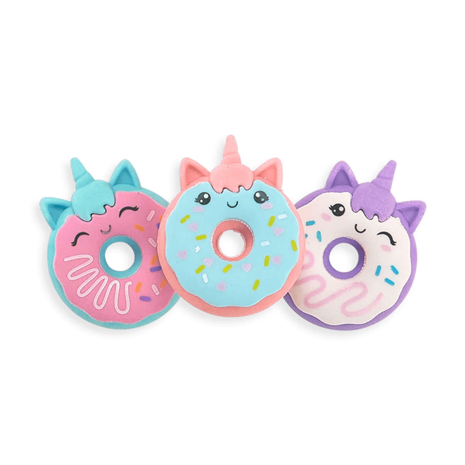 Radiere parfumate Unicorn Donuts - Set de 3 fotografia produsului View 2 L