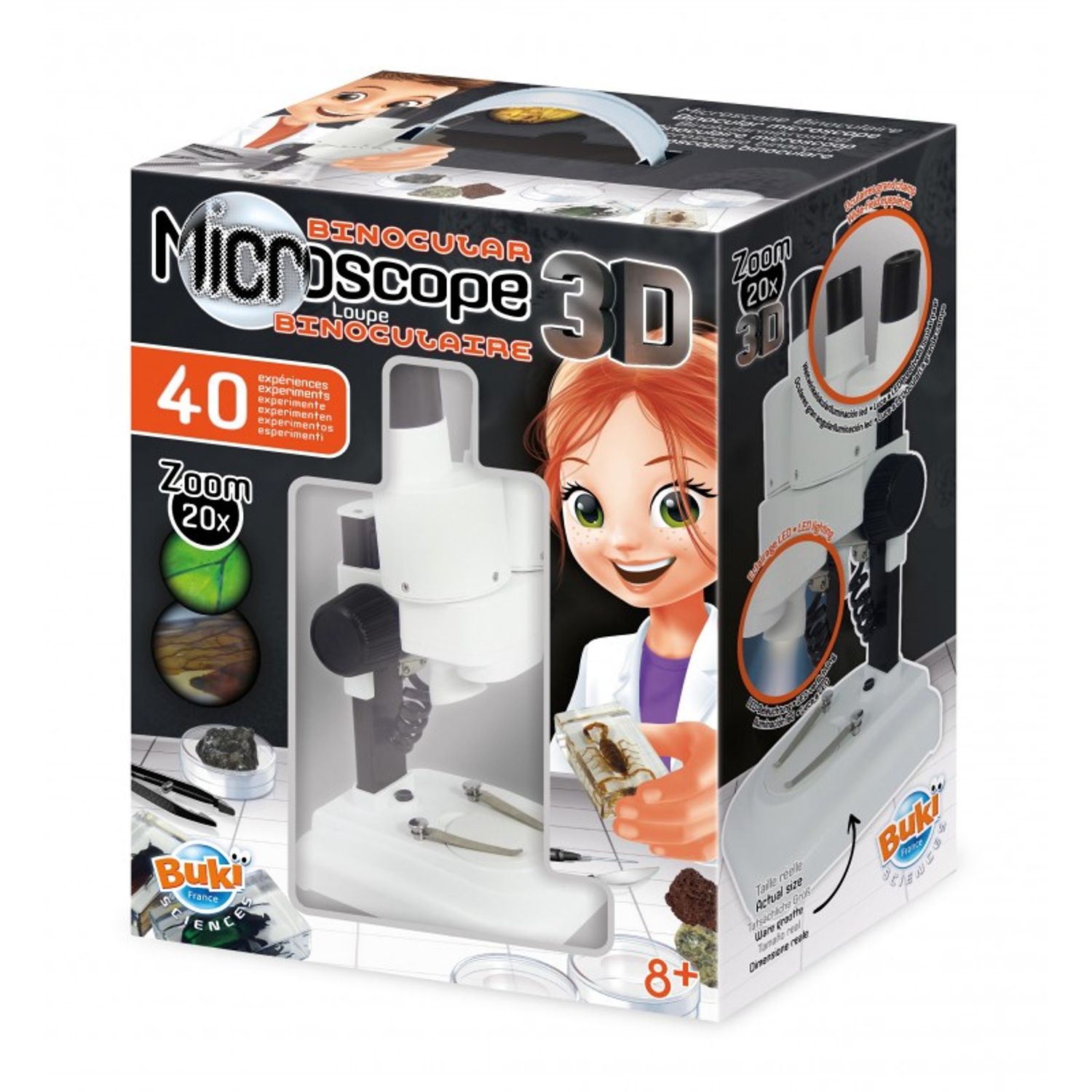Microscop Binocular cu mostre insecte si 40 experimente fotografia produsului