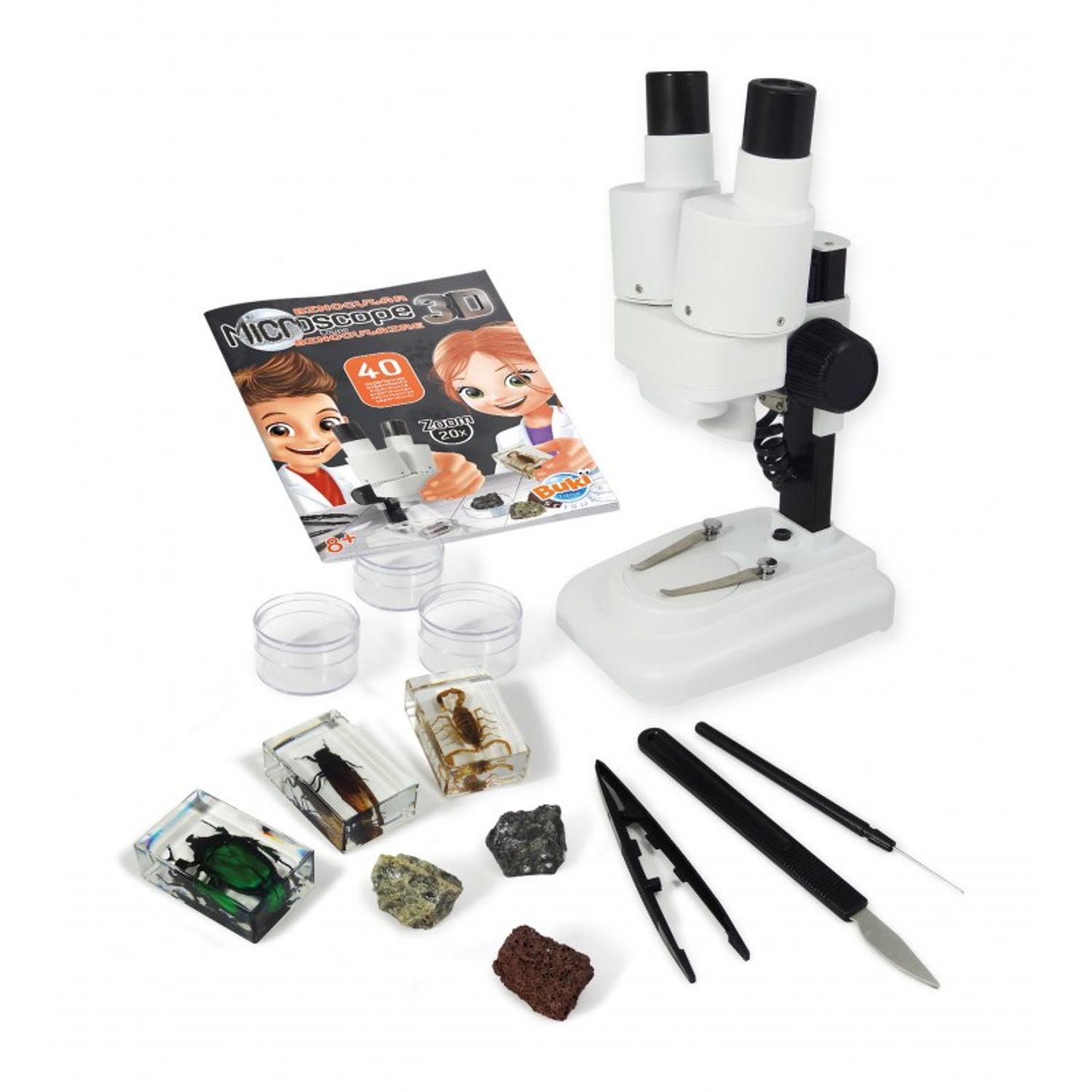 Microscop Binocular cu mostre insecte si 40 experimente fotografia produsului View 2 L