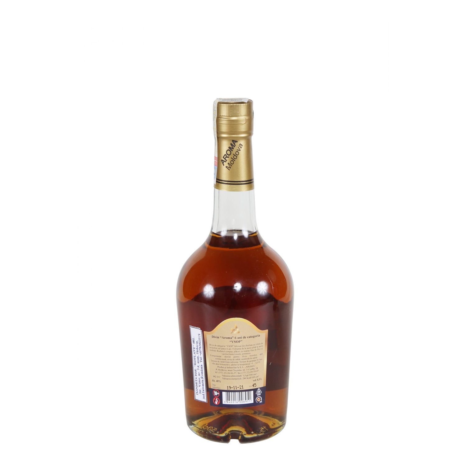 Aroma Brandy - 6 Ani 40% fotografia produsului View 2 L