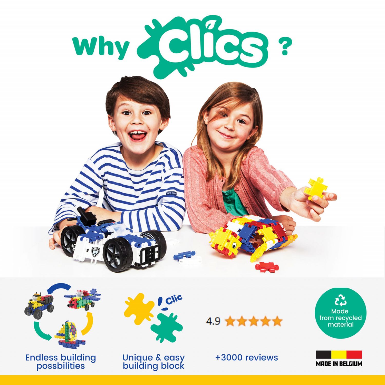 Set Clics de construit 15 in 1 fotografia produsului View 5 L