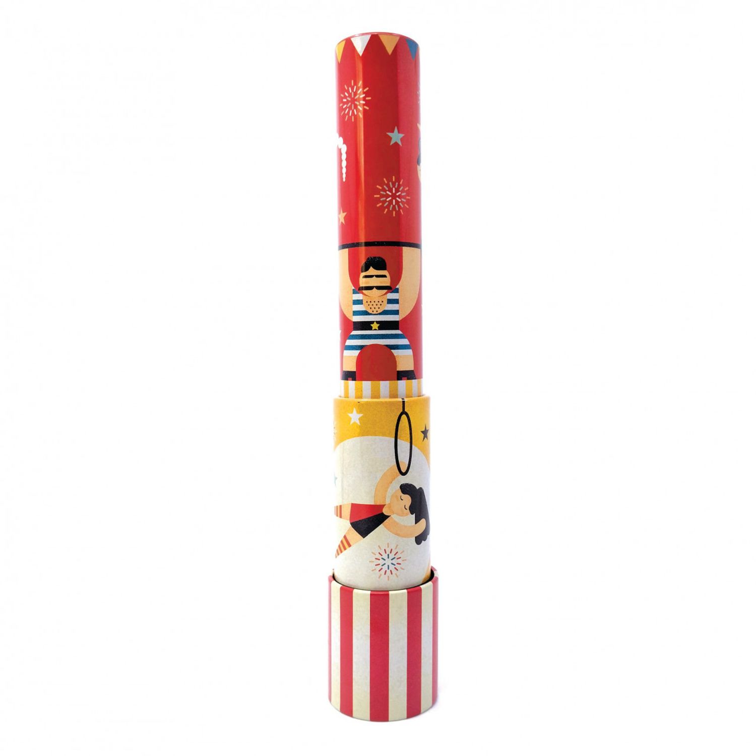 Caleidoscop metalic telescopic Circ rosu Svoora fotografia produsului View 3 L
