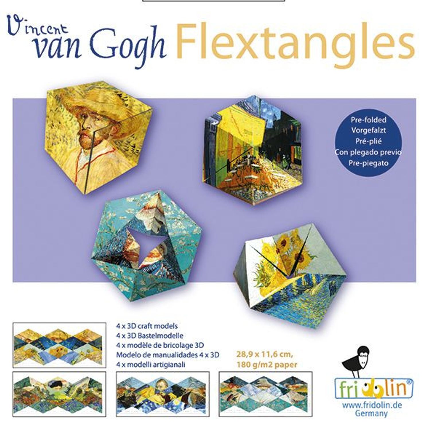 Joc de pliere design van Gogh fotografia produsului View 4 L