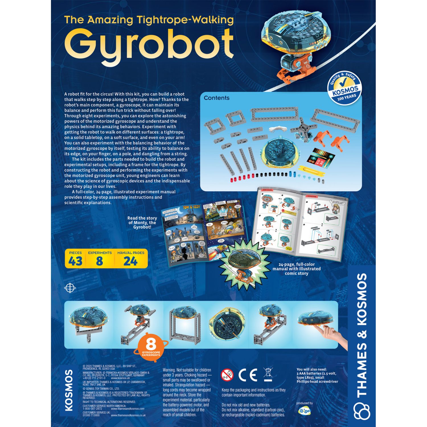 Kit STEM Gyrobot Un Robot Acrobat Motorizat fotografia produsului View 3 L