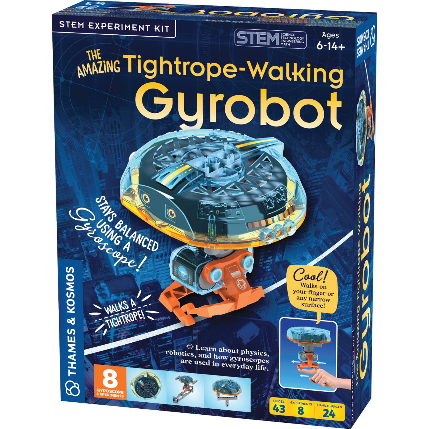 Kit STEM Gyrobot Un Robot Acrobat Motorizat fotografia produsului