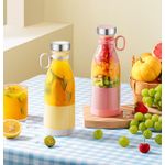 Mini Blender Portabil MRG MA785, Electric, Cu Acumulator, 6 Lame 3D, 420 ml fotografia produsului View 7 S