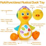 Jucarie Interactiva Rata MRG M8862A, Cu Muzica si Lumini, Miscare Liniara fotografia produsului View 7 S