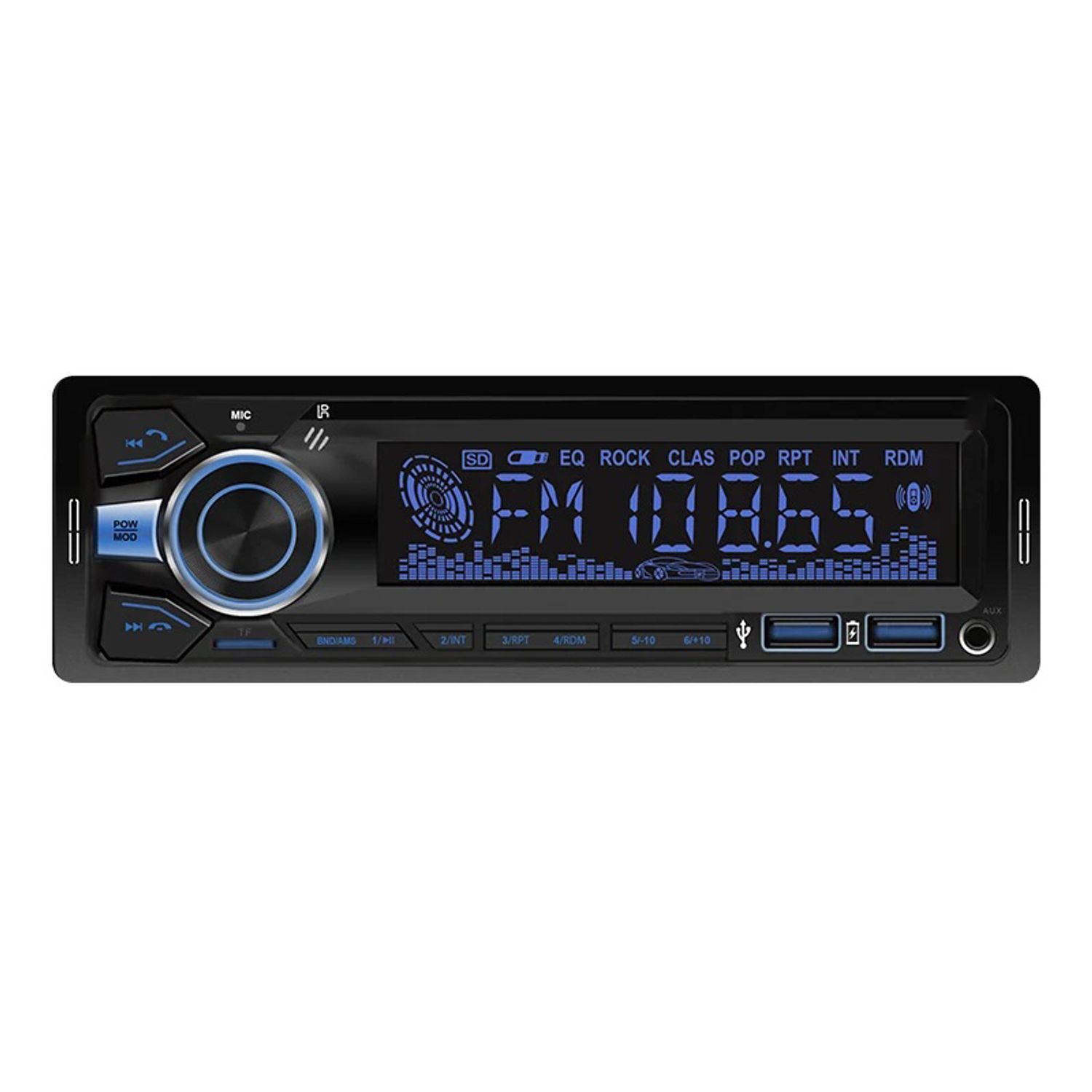 Casetofon Auto MRG M8289, Bluetooth, Telecomanda, Display LCD 7 Culori fotografia produsului View 3 L