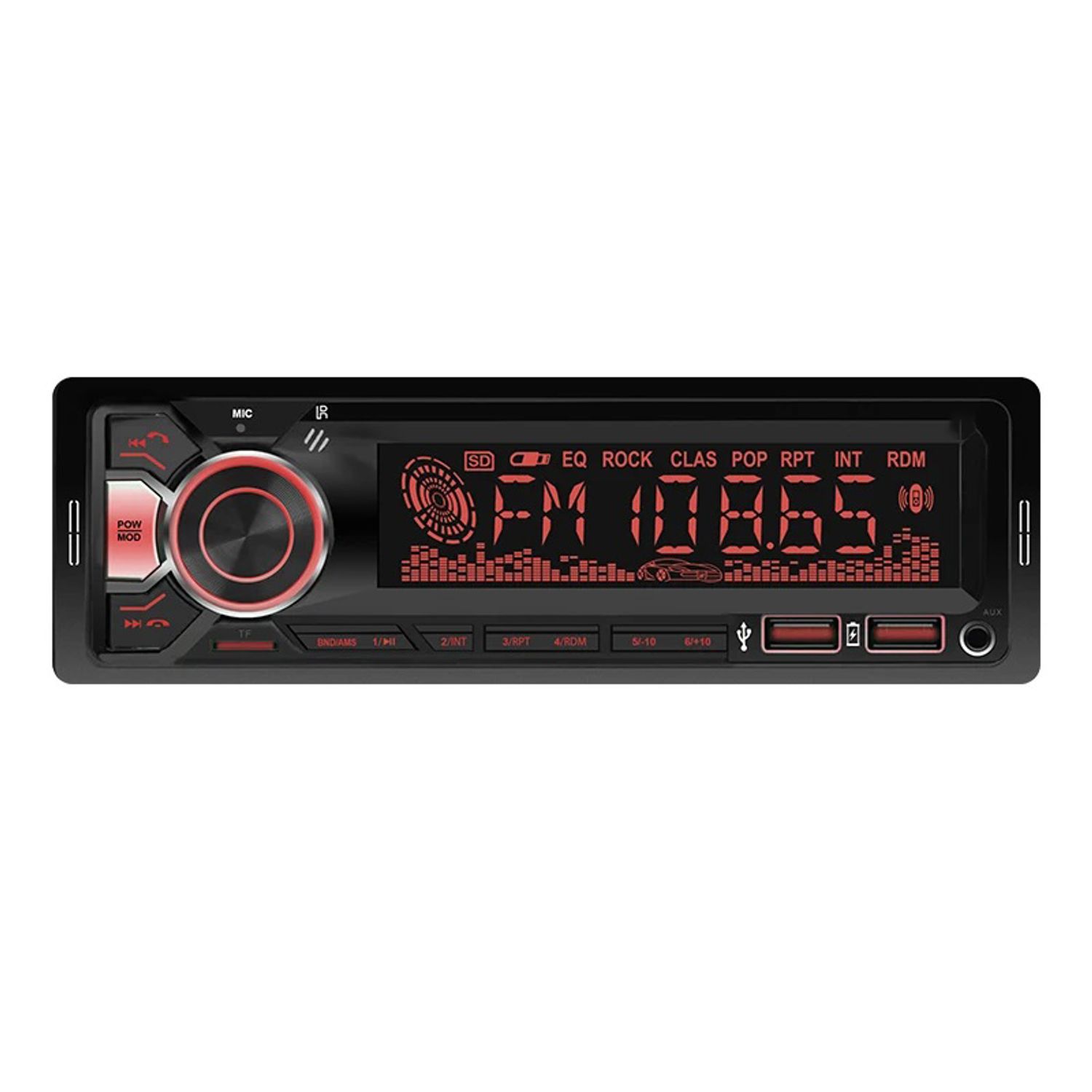 Casetofon Auto MRG M8289, Bluetooth, Telecomanda, Display LCD 7 Culori fotografia produsului View 4 L