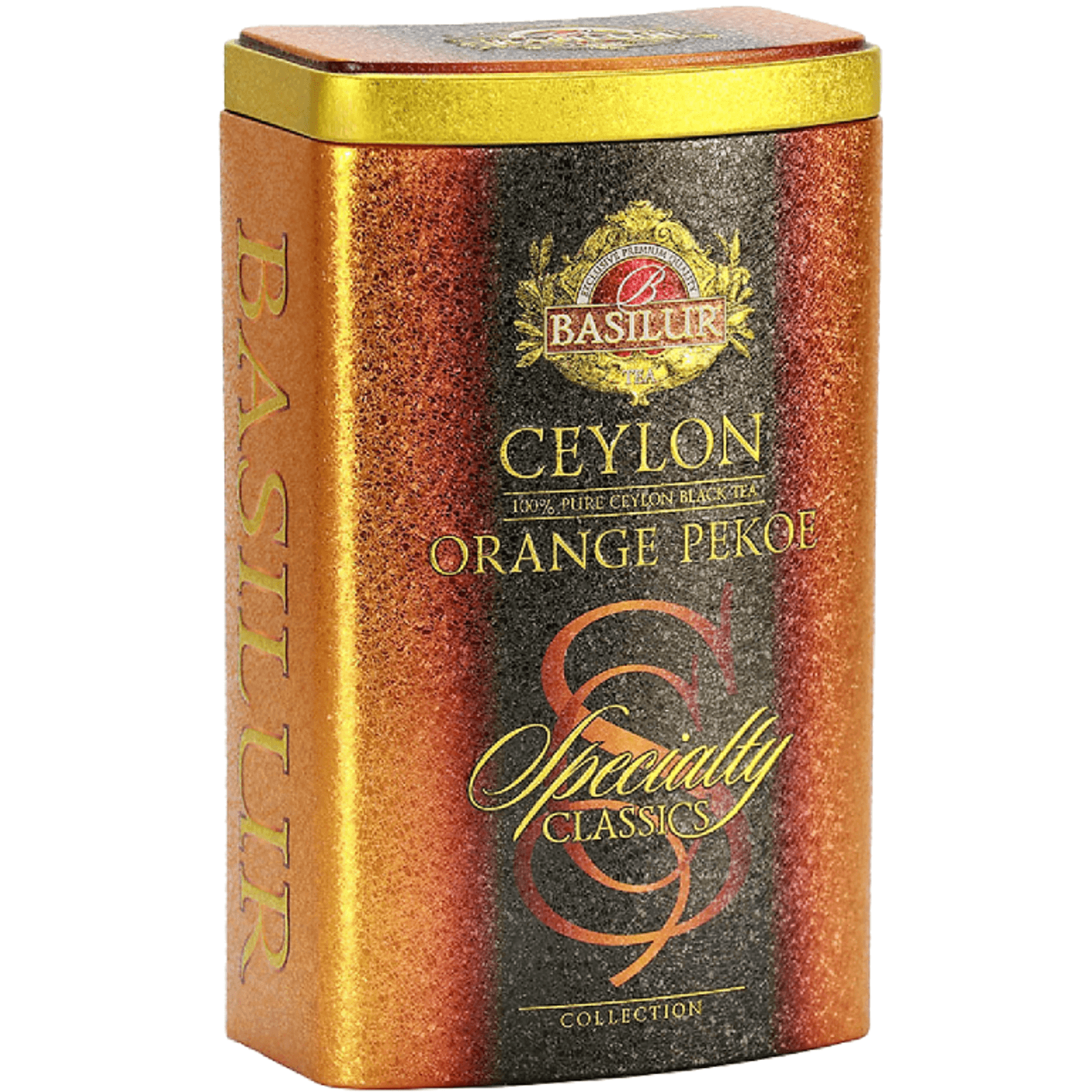 Ceai negru ceylon Specialty Classics orange pekoe cutie 100g - BASILUR fotografia produsului