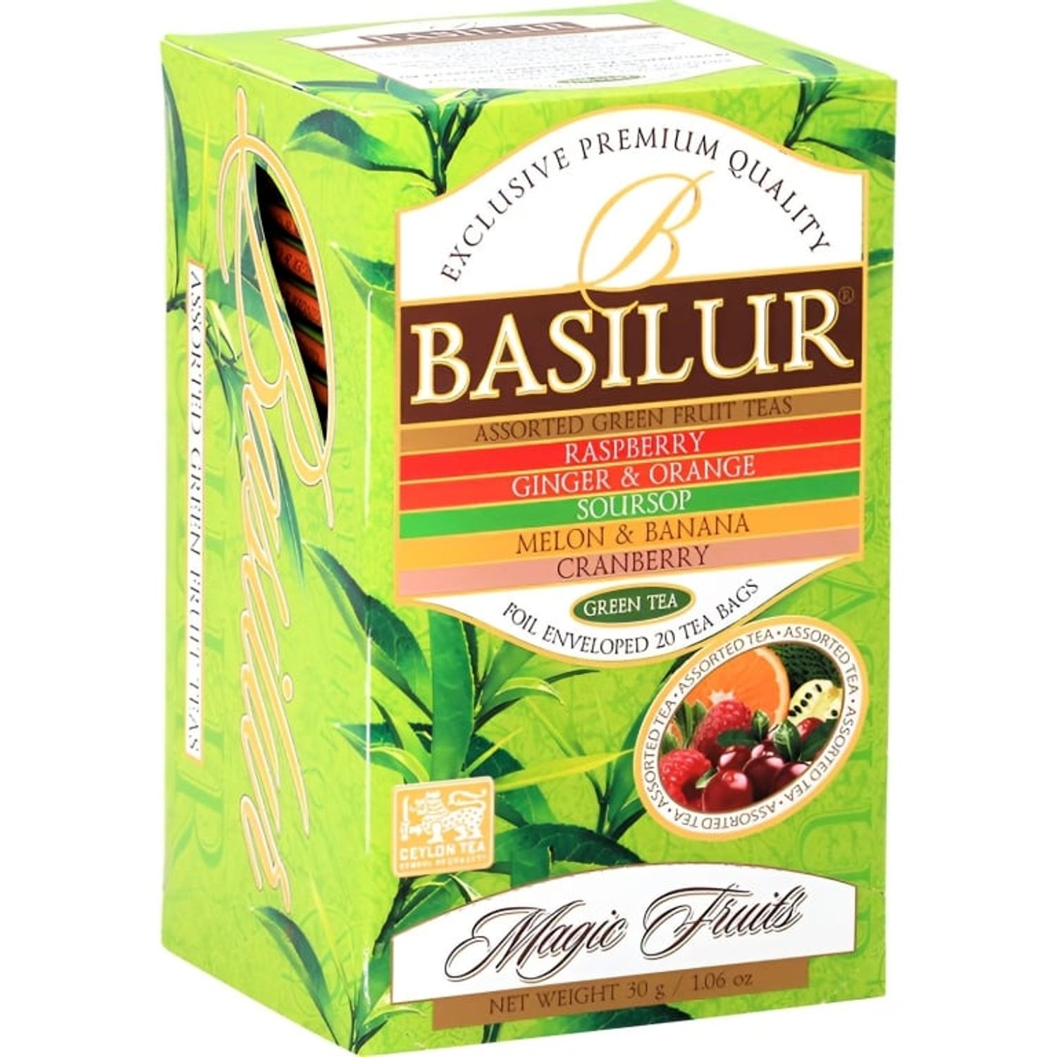 Ceai verde ceylon Magic Fruits asortat 5sort 1,5x25dz - BASILUR fotografia produsului