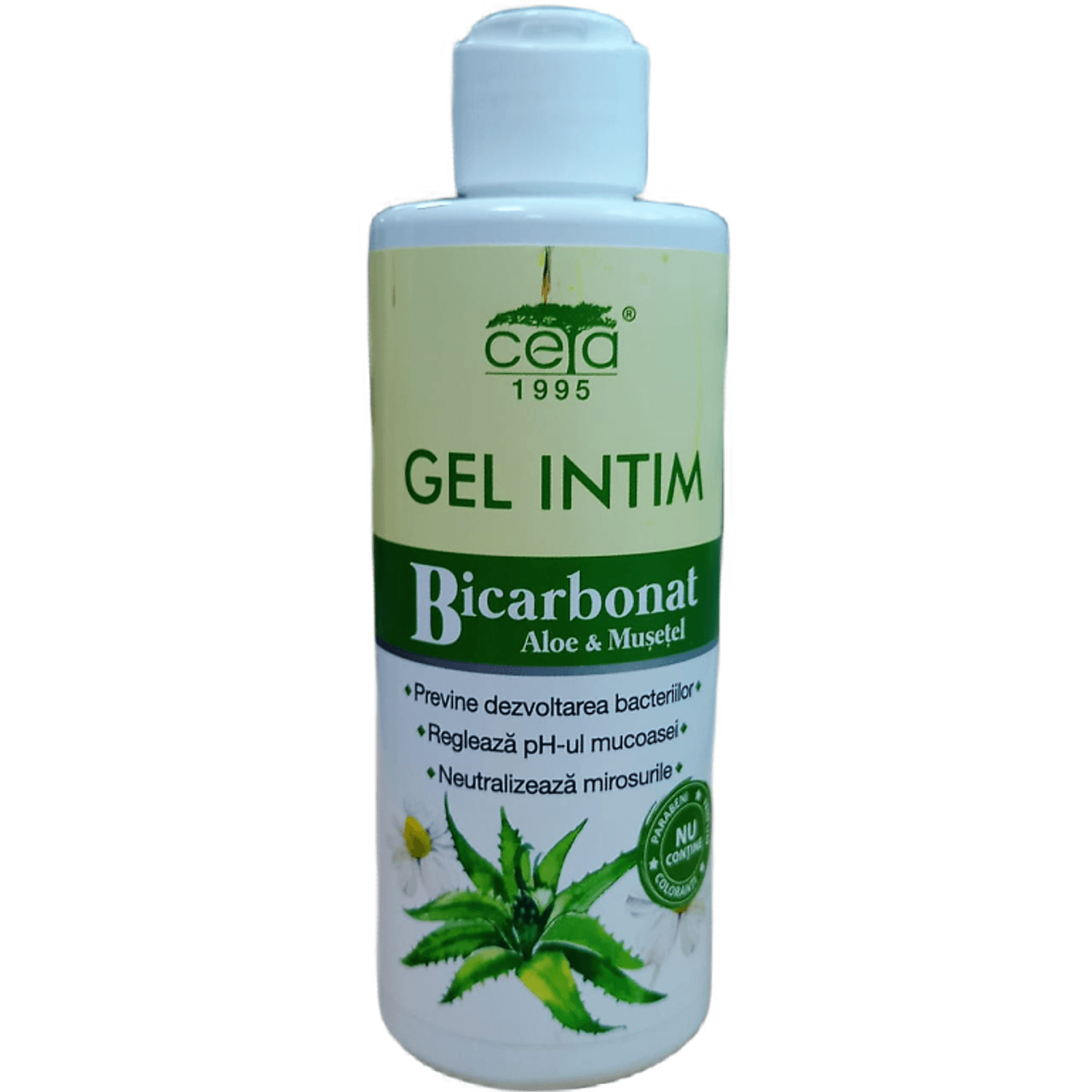 Gel igiena intima bicarbonat aloe musetel 200ml - CETA SIBIU fotografia produsului