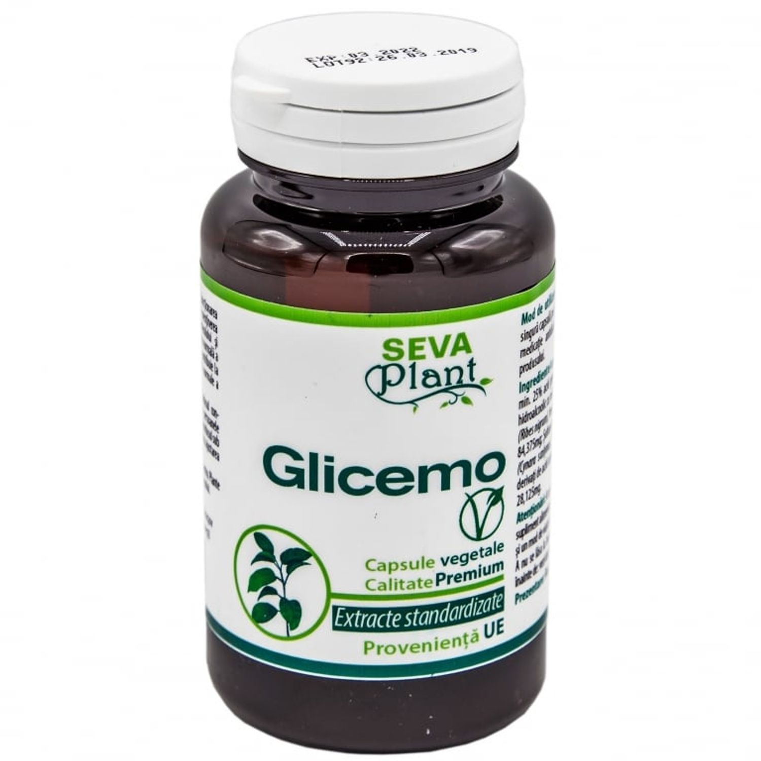 Glicemo 60cps - SEVA PLANT fotografia produsului