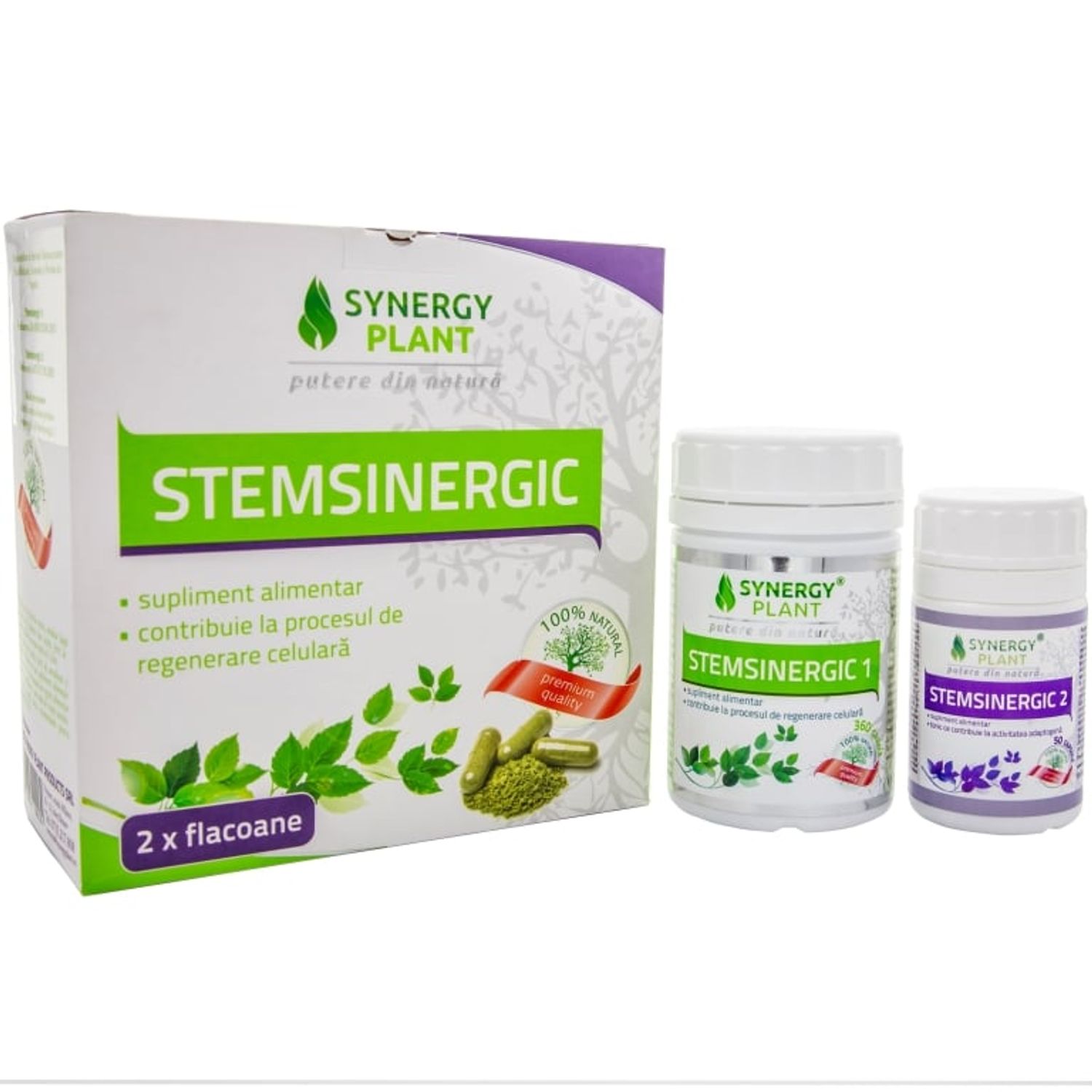Kit StemSinergic 360g+50cps - SYNERGY PLANT fotografia produsului