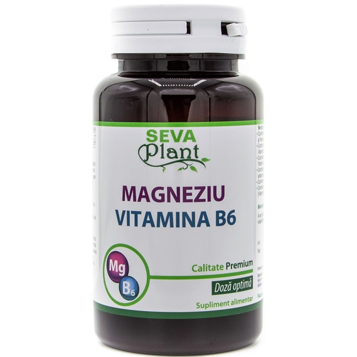 Magneziu B6 30cp - SEVA PLANT fotografia produsului