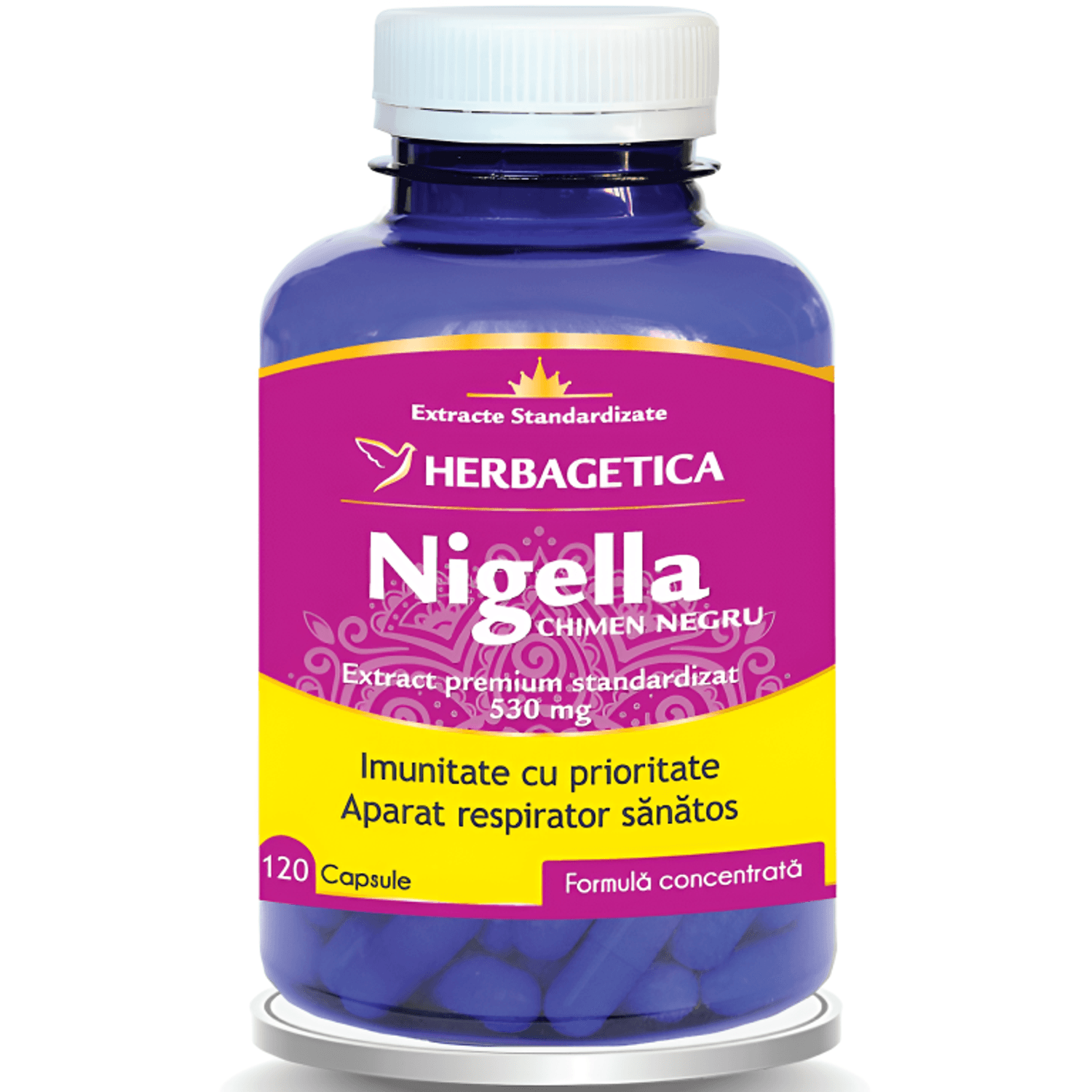 Nigella [chimen negru] 120cps - HERBAGETICA fotografia produsului