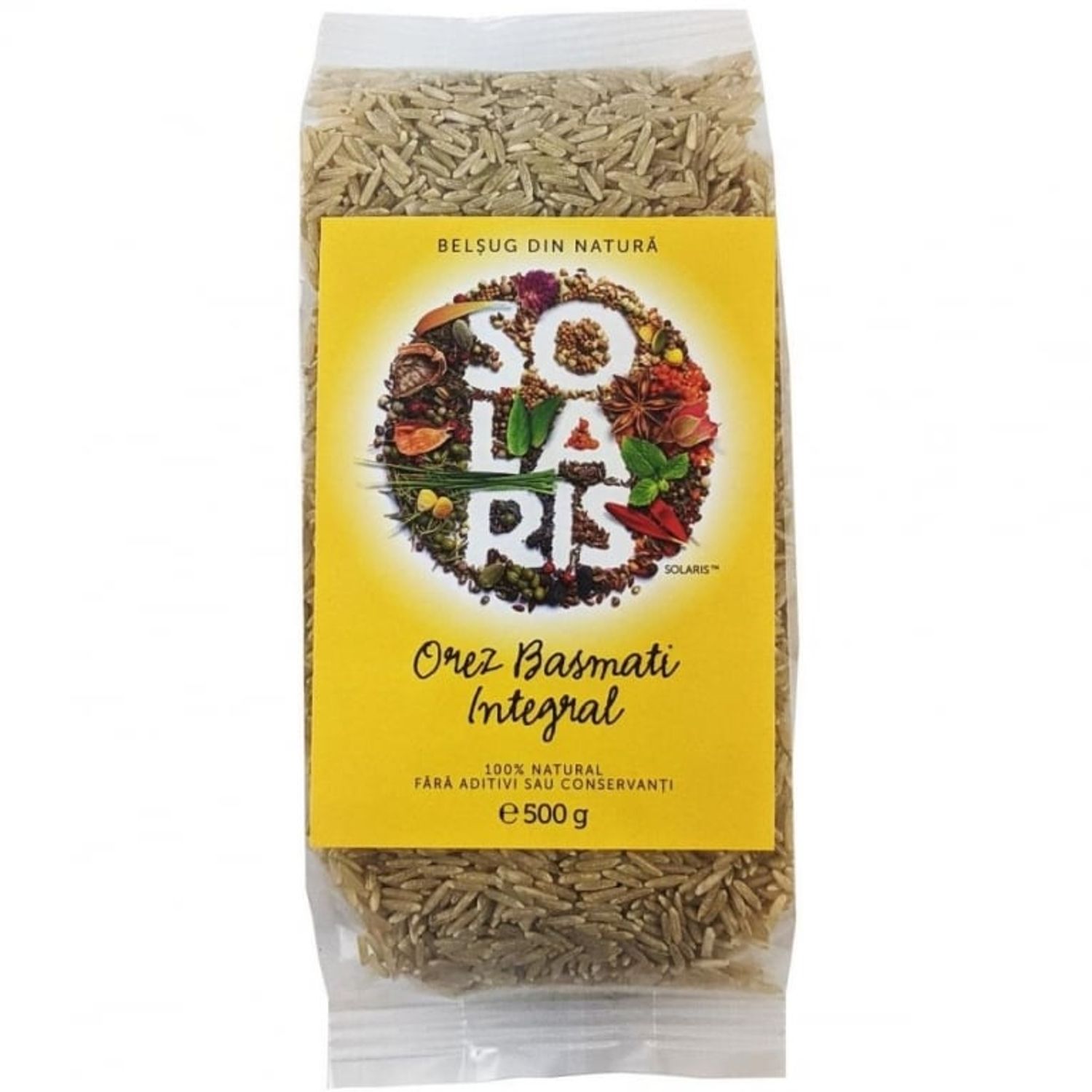 Orez basmati integral 500g - SOLARIS fotografia produsului