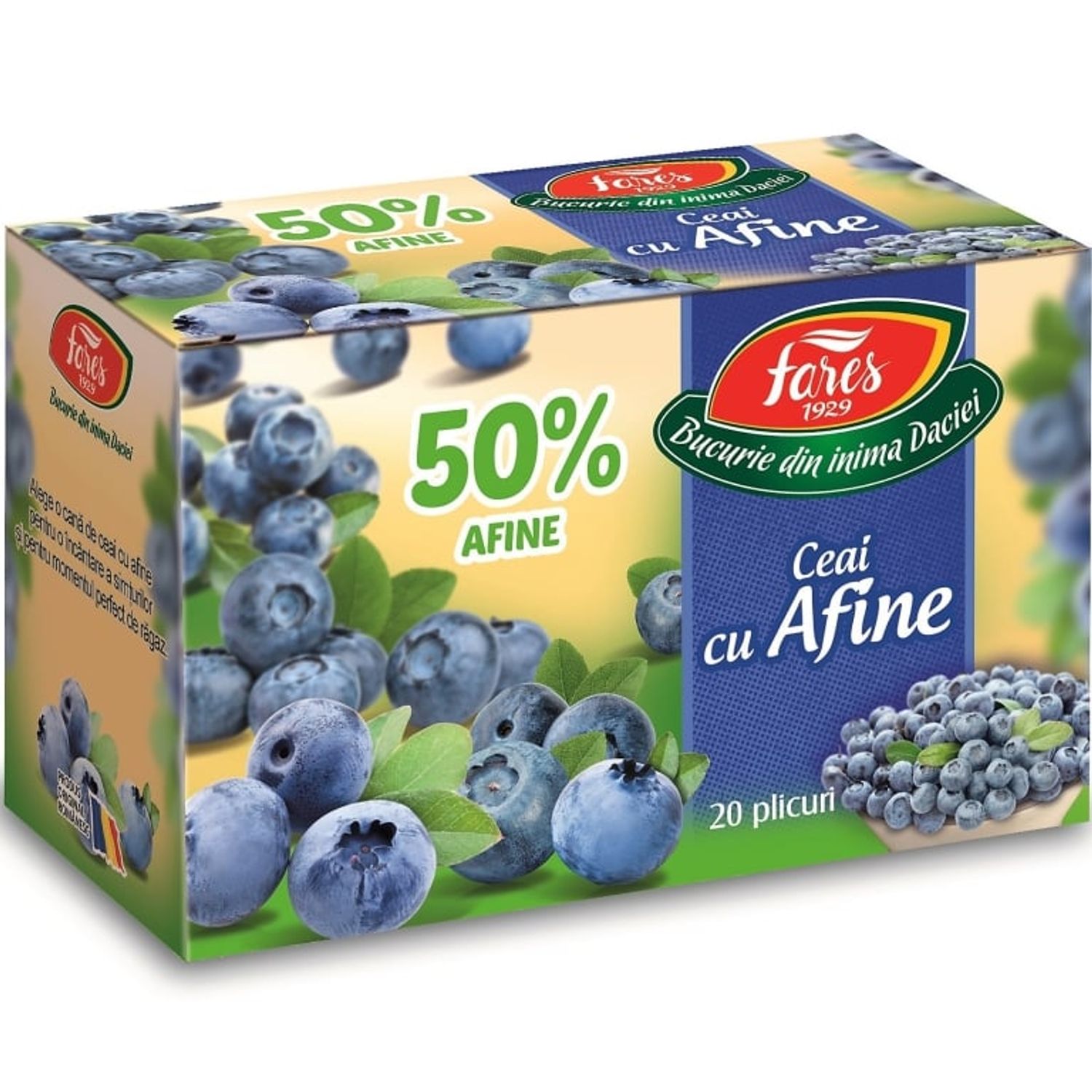 Ceai cu afine 50% 20dz - FARES fotografia produsului