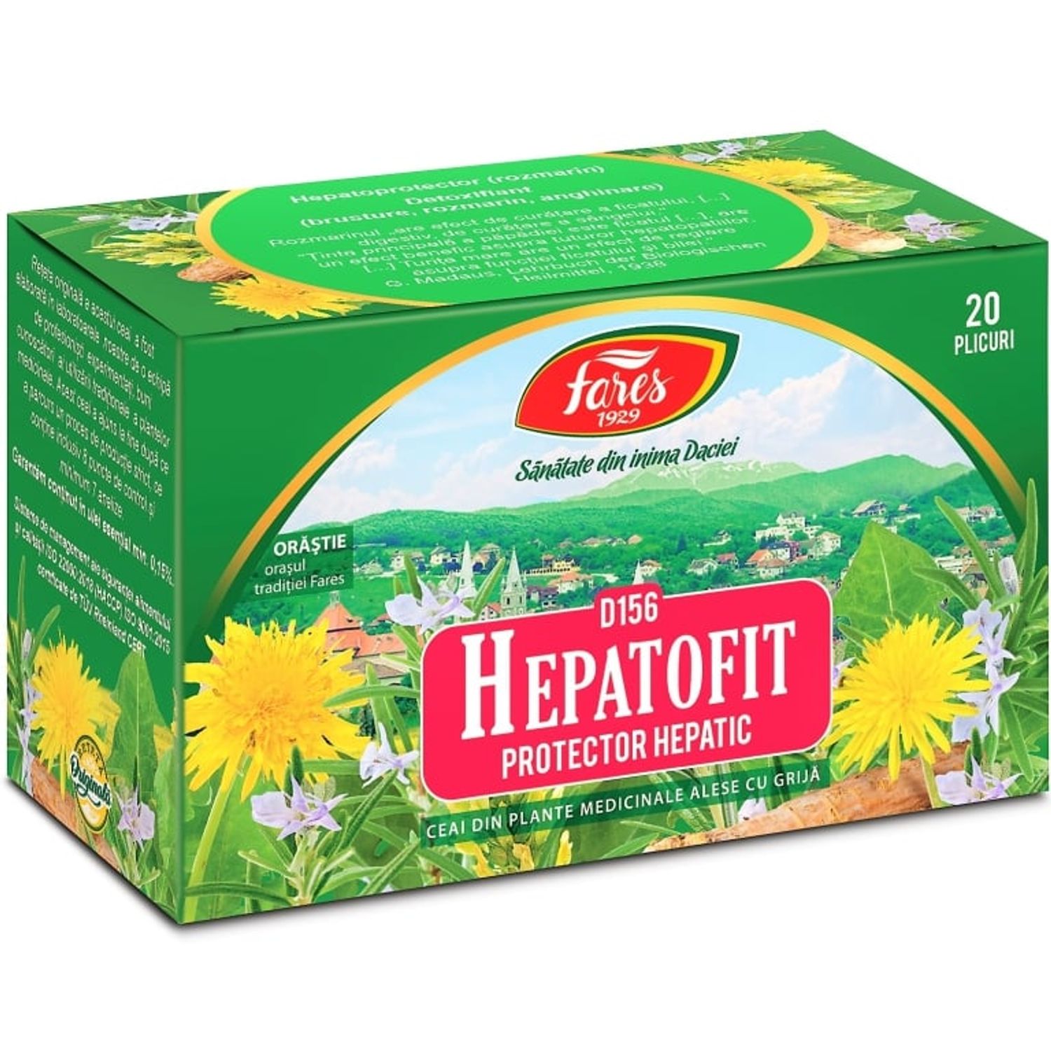 Ceai medicinal Hepatofit [protector hepatic] 20pl - FARES fotografia produsului