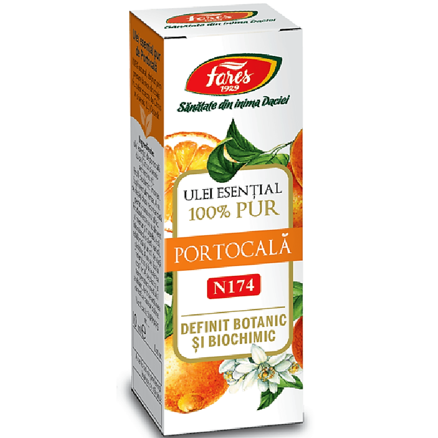 Ulei esential portocala dulce 100% pur 10ml - FARES fotografia produsului