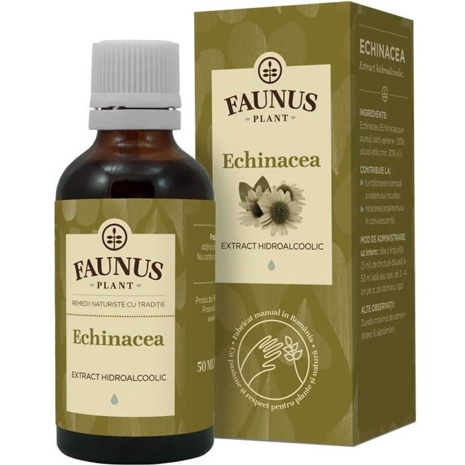 Tinctura echinaceea 50ml - FAUNUS PLANT fotografia produsului