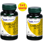 Pachet Carbune activ 300mg 60+30cps - DVR PHARM fotografia produsului