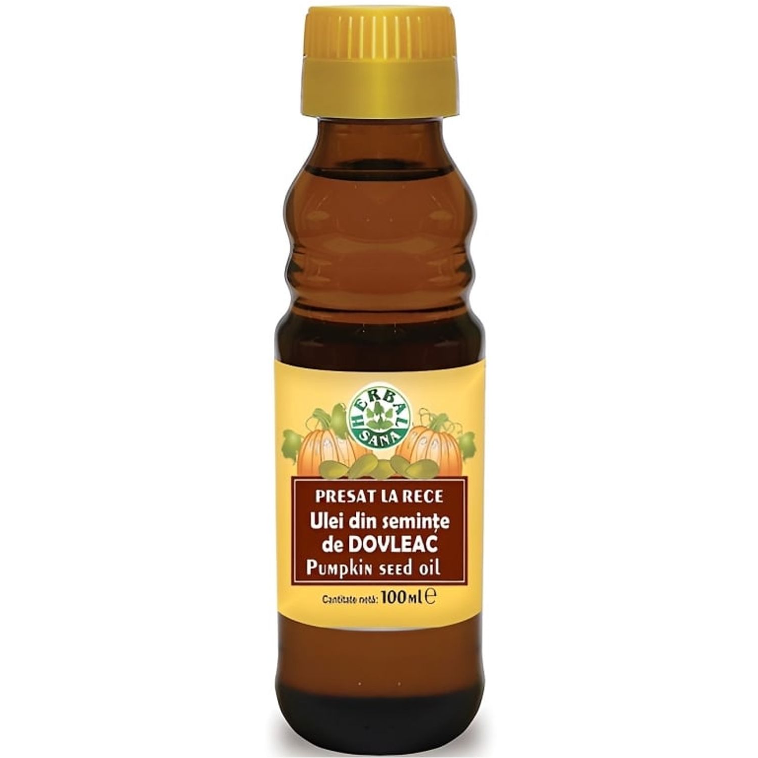 Ulei seminte dovleac 100ml - HERBAL SANA fotografia produsului