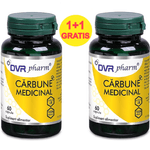 Pachet Carbune medicinal 300mg 2x60cps - DVR PHARM fotografia produsului