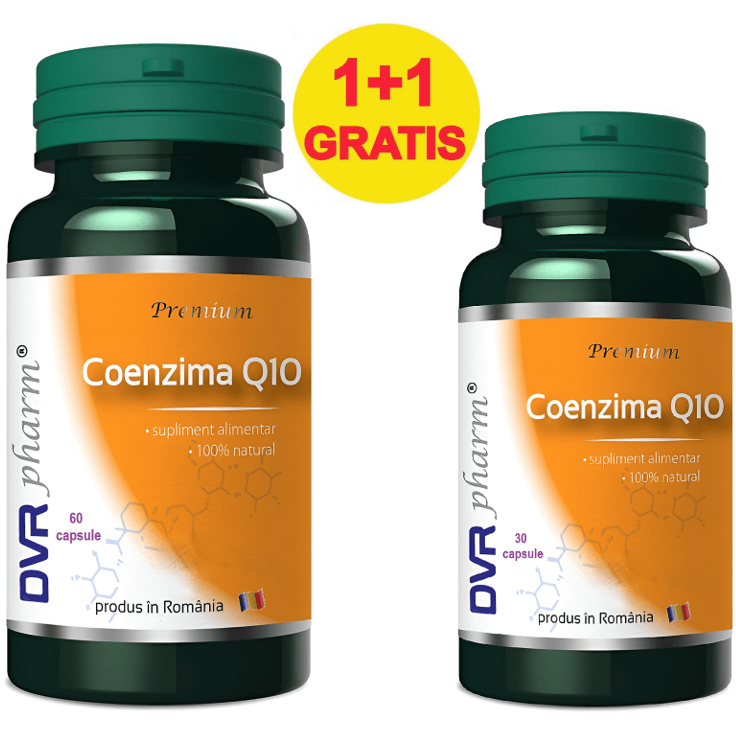 Pachet Coenzima Q10 50mg 60+30cps - DVR PHARM fotografia produsului