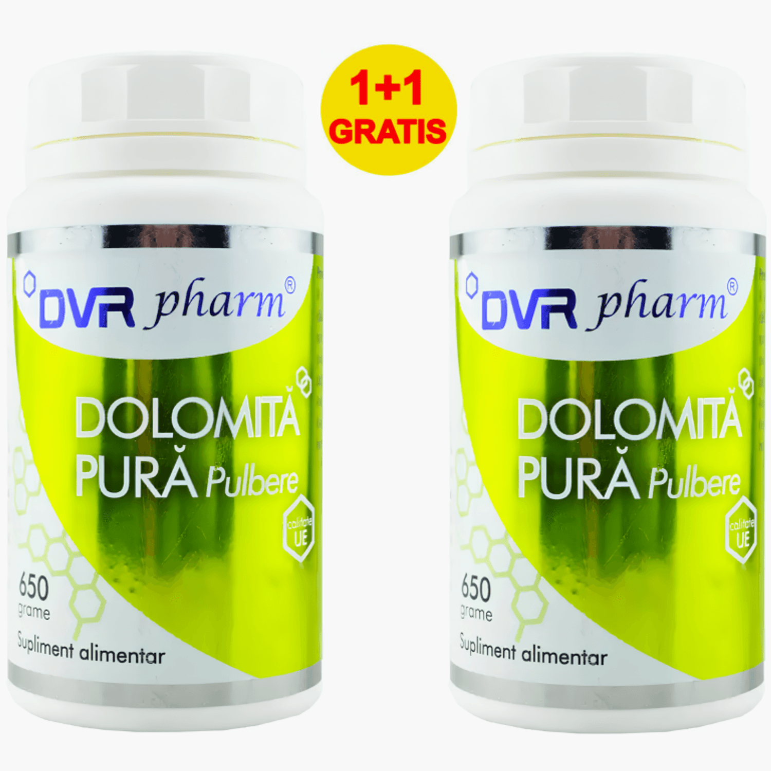 Pachet Dolomita pura pulbere 2x650g - DVR PHARM fotografia produsului