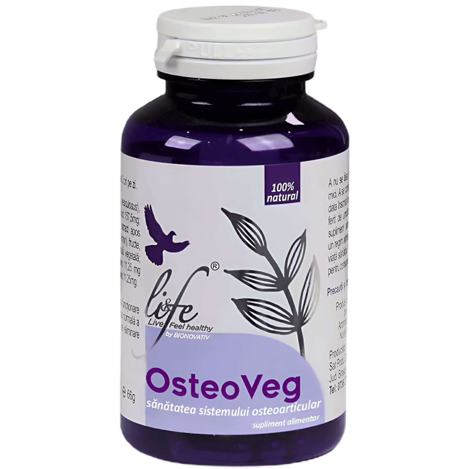 OsteoVeg 120cps - LIFE fotografia produsului