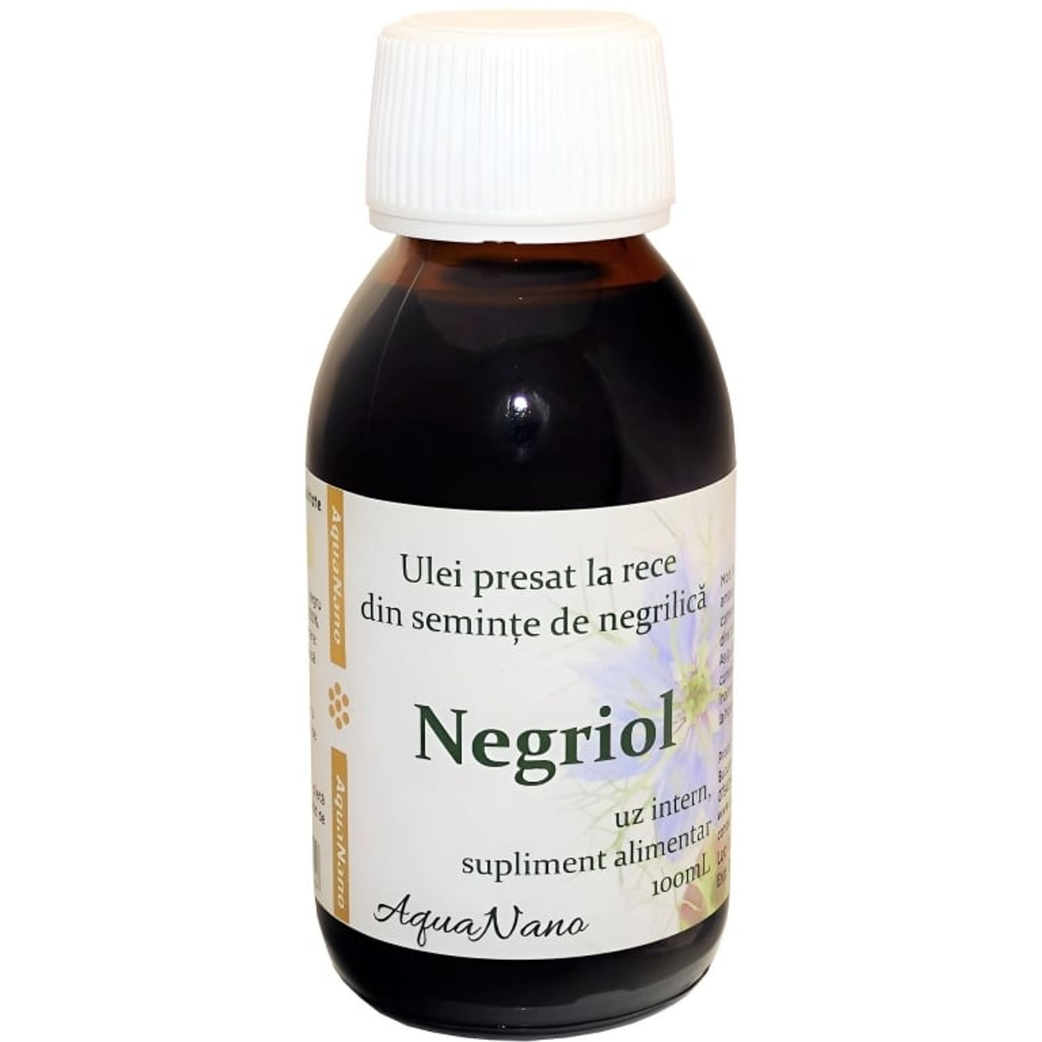 Ulei seminte chimen negru Negriol 100ml - AQUA NANO fotografia produsului
