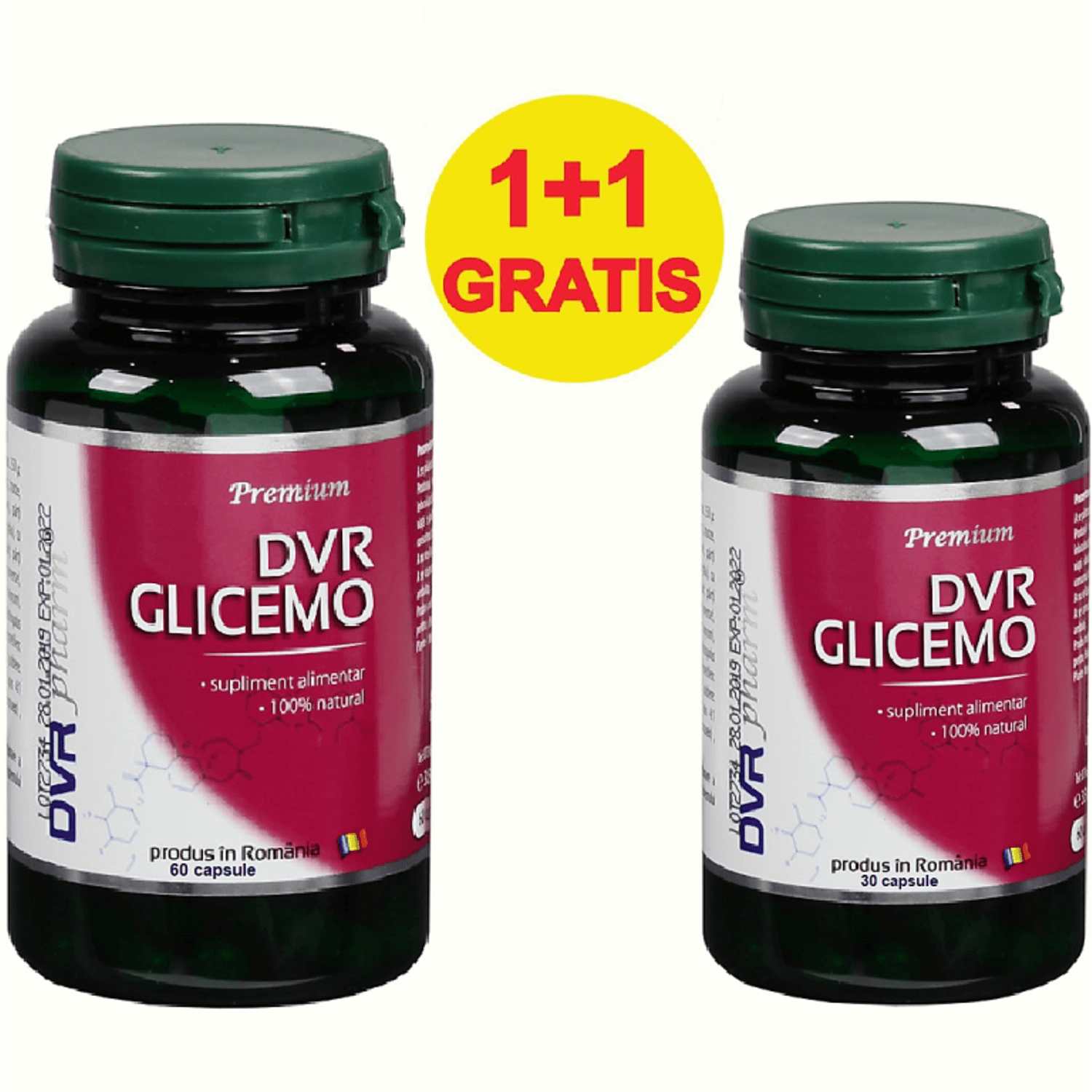 Pachet DVR Glicemo 60+30cps - DVR PHARM fotografia produsului