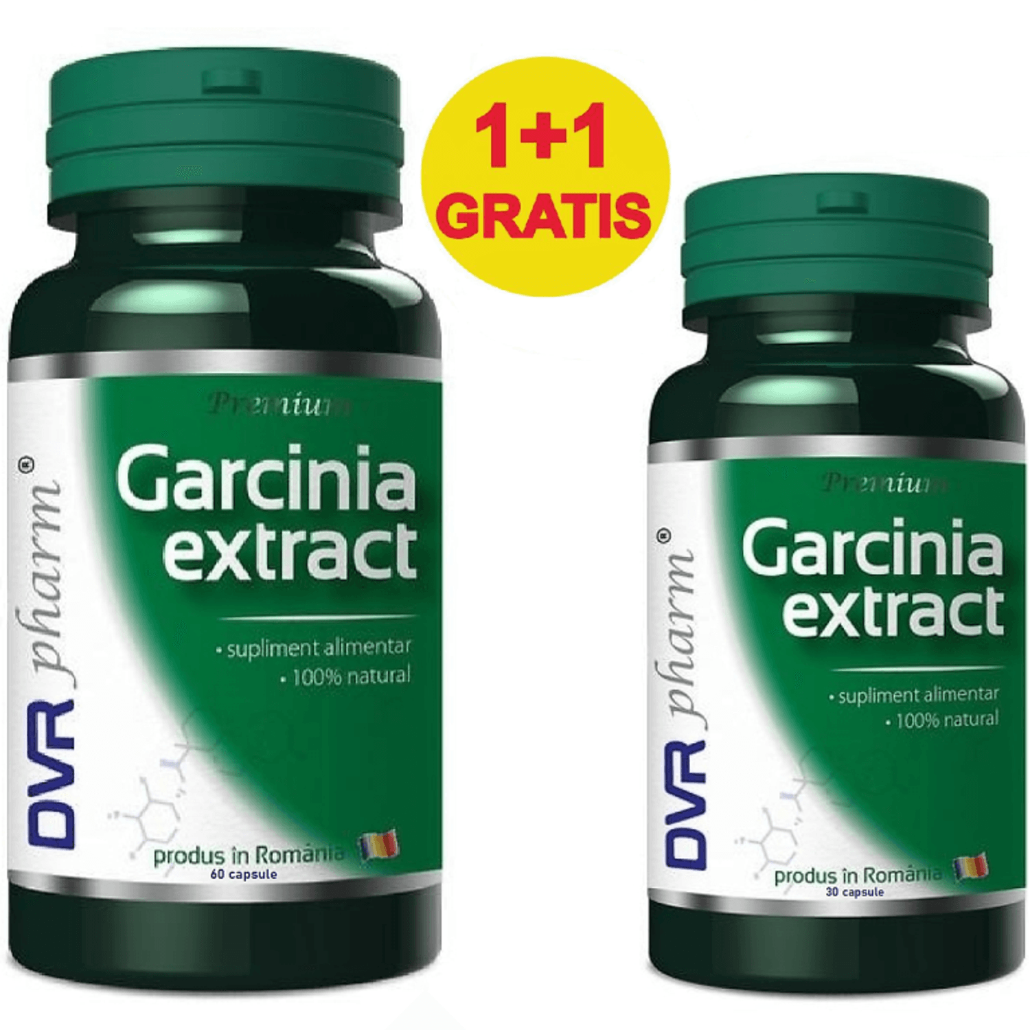 Pachet Garcinia extract 60+30cps - DVR PHARM fotografia produsului
