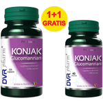Pachet Konjak glucomannan 120+40cps - DVR PHARM fotografia produsului