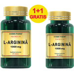 Pachet Larginina 1000mg 60+30cp - COSMO PHARM fotografia produsului