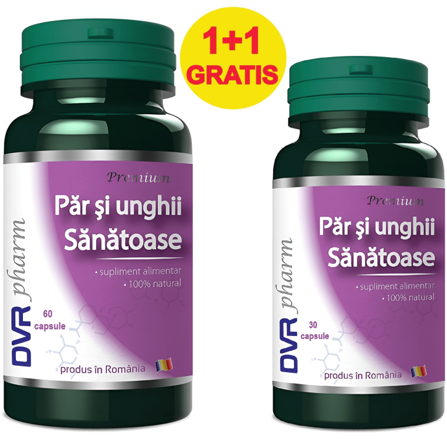 Pachet Par unghii sanatoase 60+30cps - DVR PHARM fotografia produsului