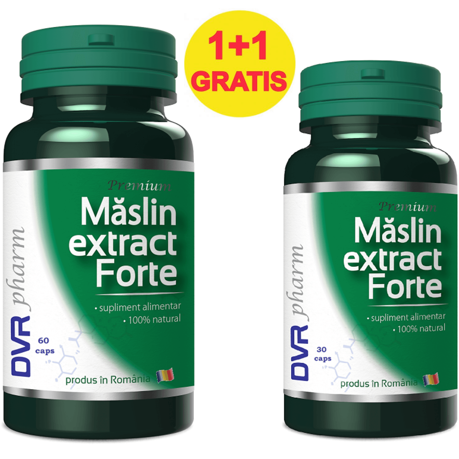 Pachet Maslin extract forte 60+30cps - DVR PHARM fotografia produsului