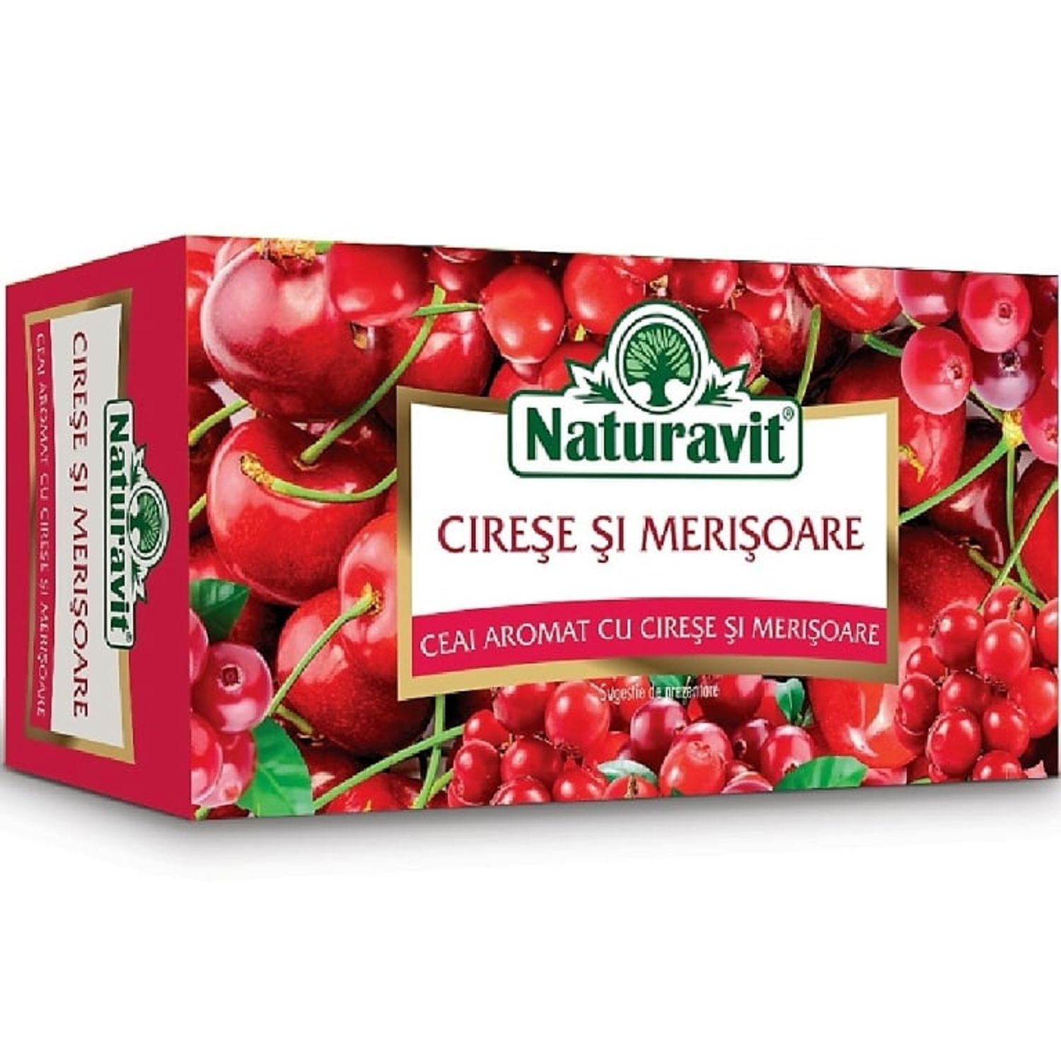 Ceai cu cirese merisoare 20dz - NATURAVIT fotografia produsului