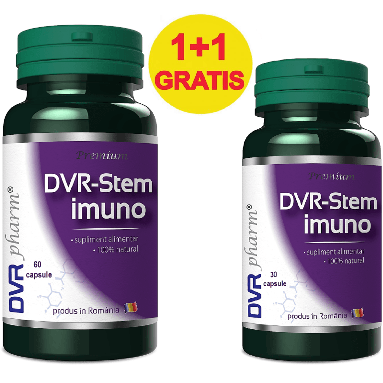 Pachet Stem Imuno 60+30cps - DVR PHARM fotografia produsului