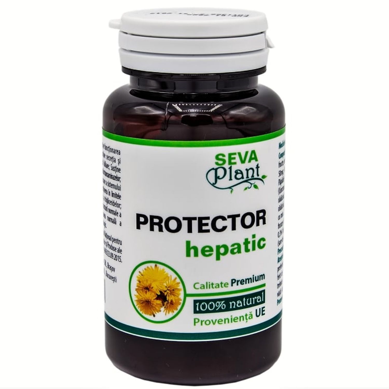 Protector hepatic 60cps - SEVA PLANT fotografia produsului