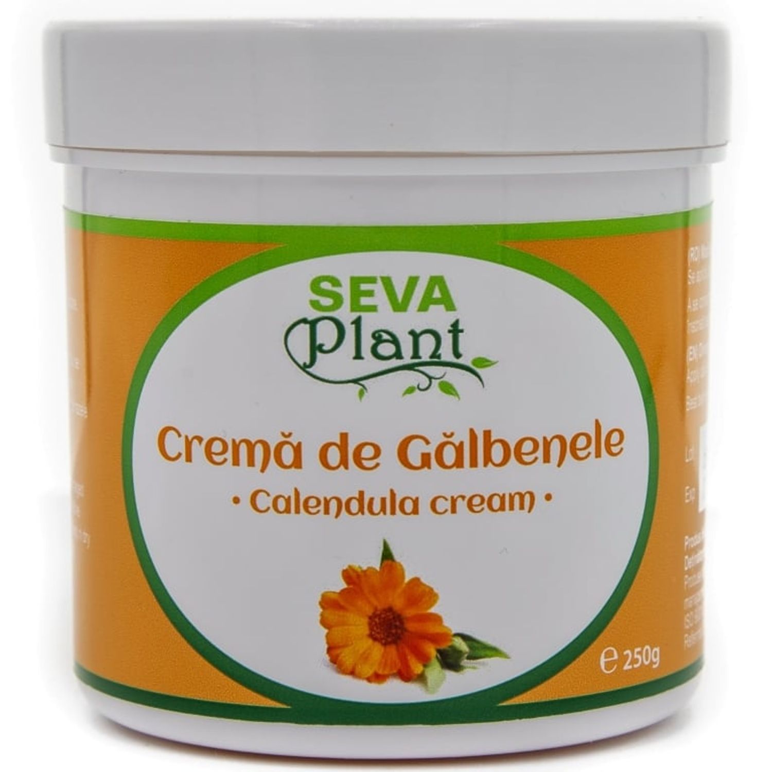 Crema galbenele 250g - SEVA PLANT fotografia produsului