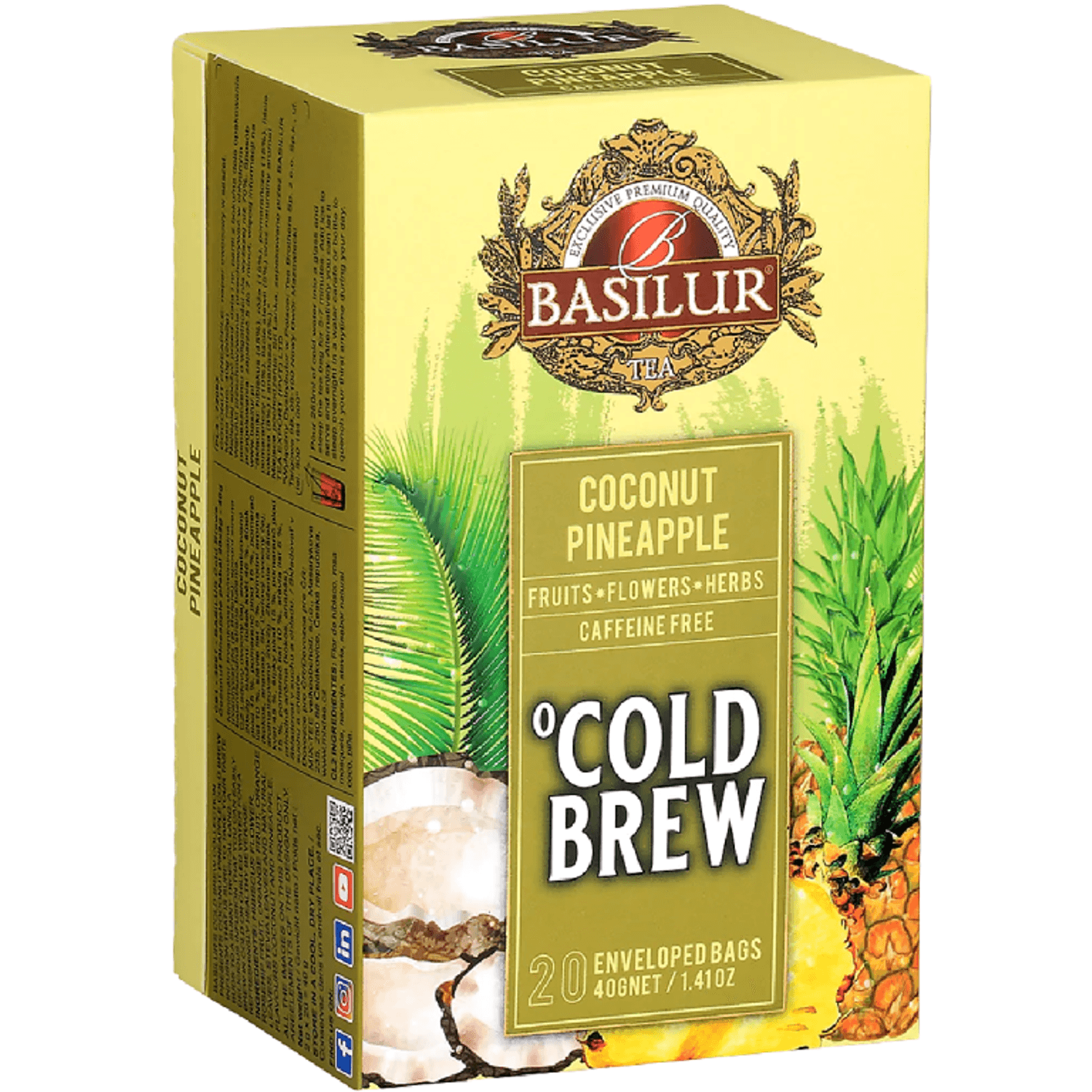 Ceai Cold Brew hibiscus macese Cocos Ananas 2gx20dz - BASILUR fotografia produsului