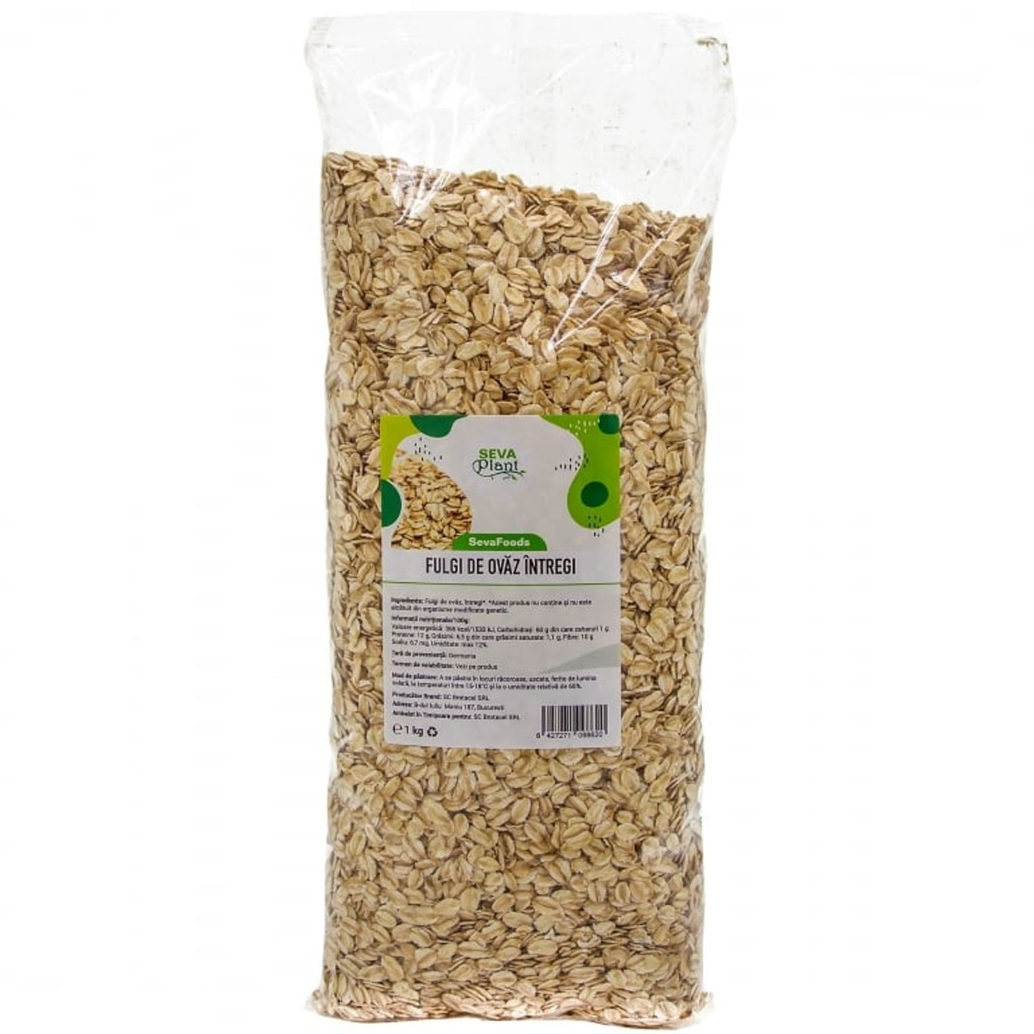 Fulgi ovaz mari 1kg - SEVA FOOD fotografia produsului