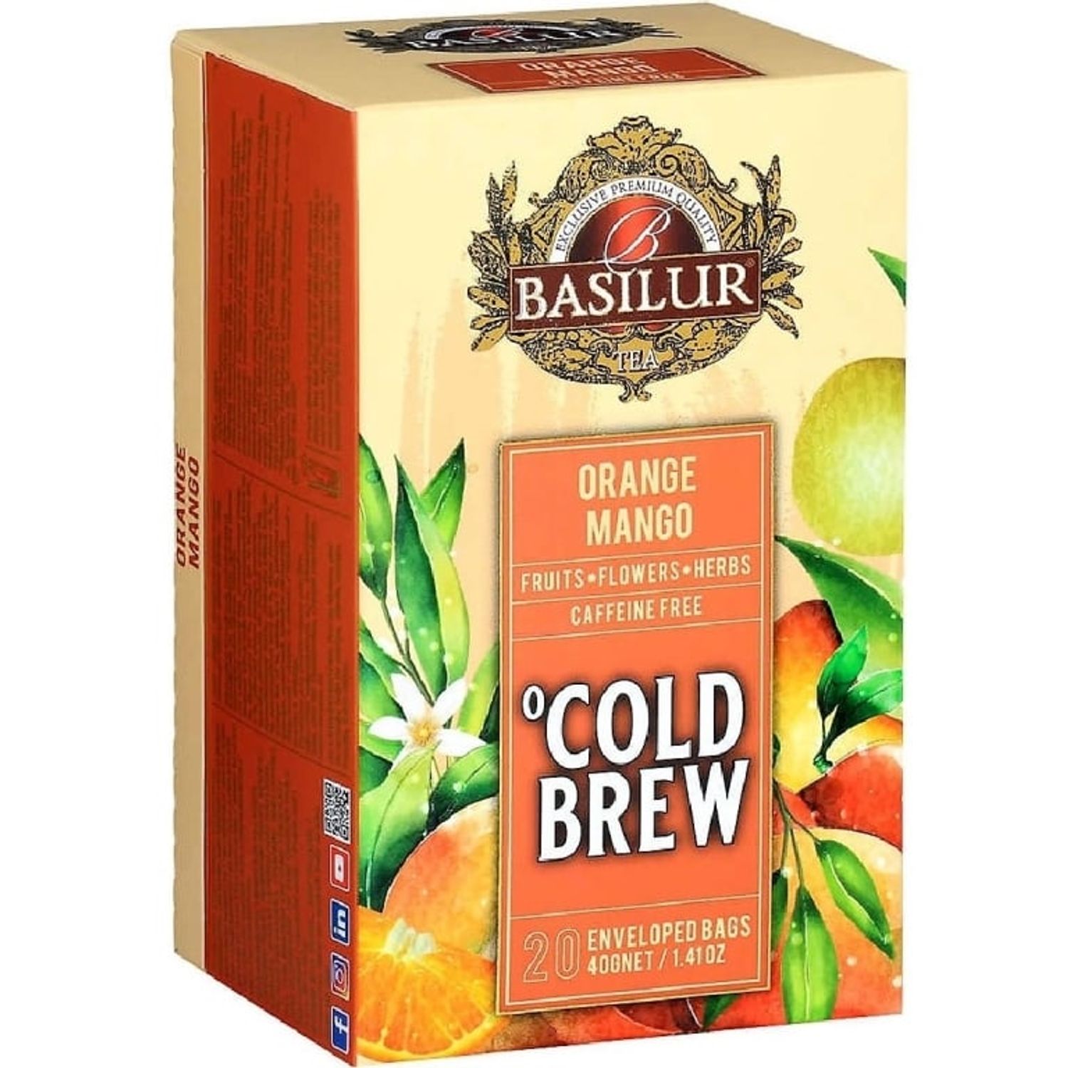 Ceai Cold Brew hibiscus Portocale Mango 2gx20dz - BASILUR fotografia produsului