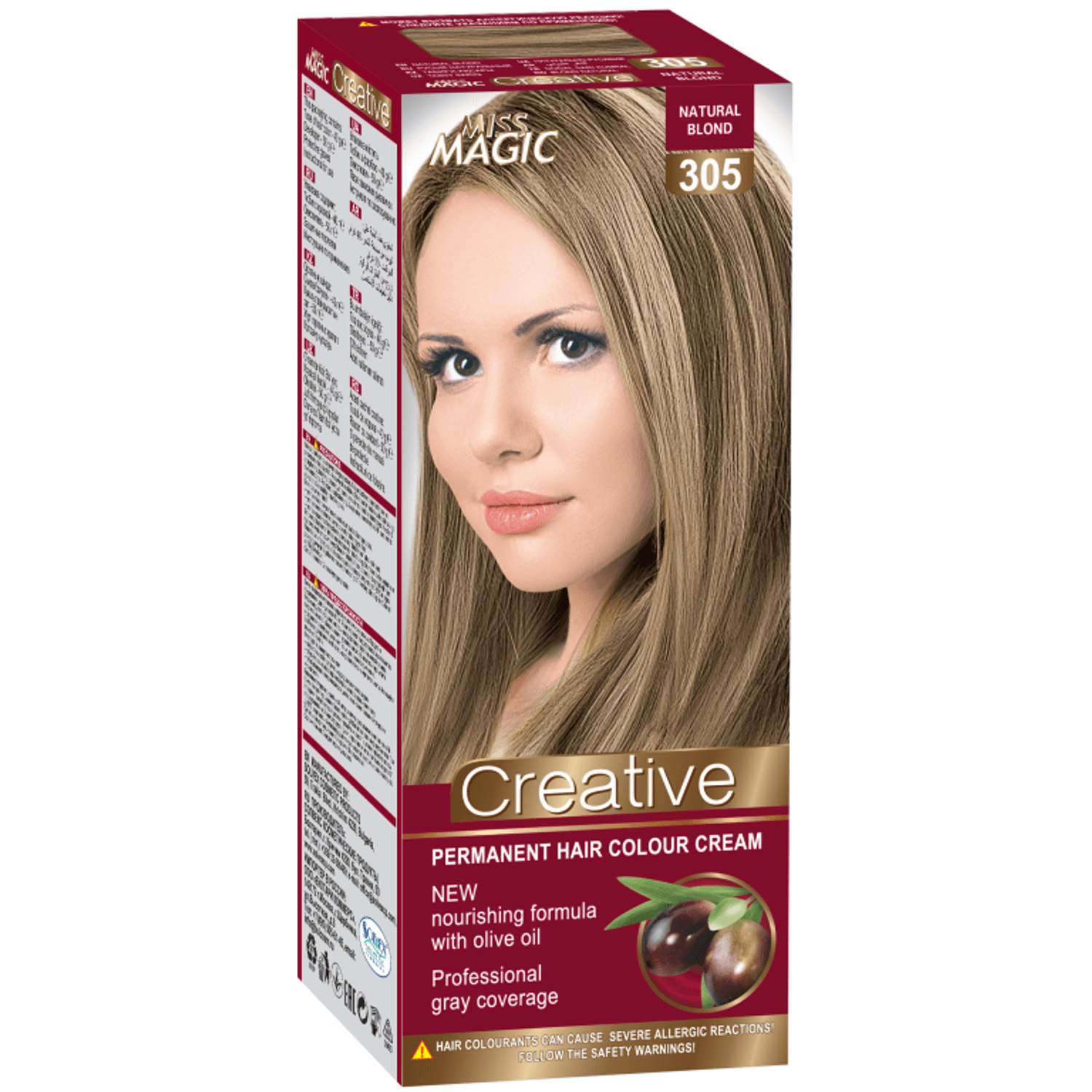 Vopsea par nr305 blond natural 90g - MISS MAGIC CREATIVE fotografia produsului