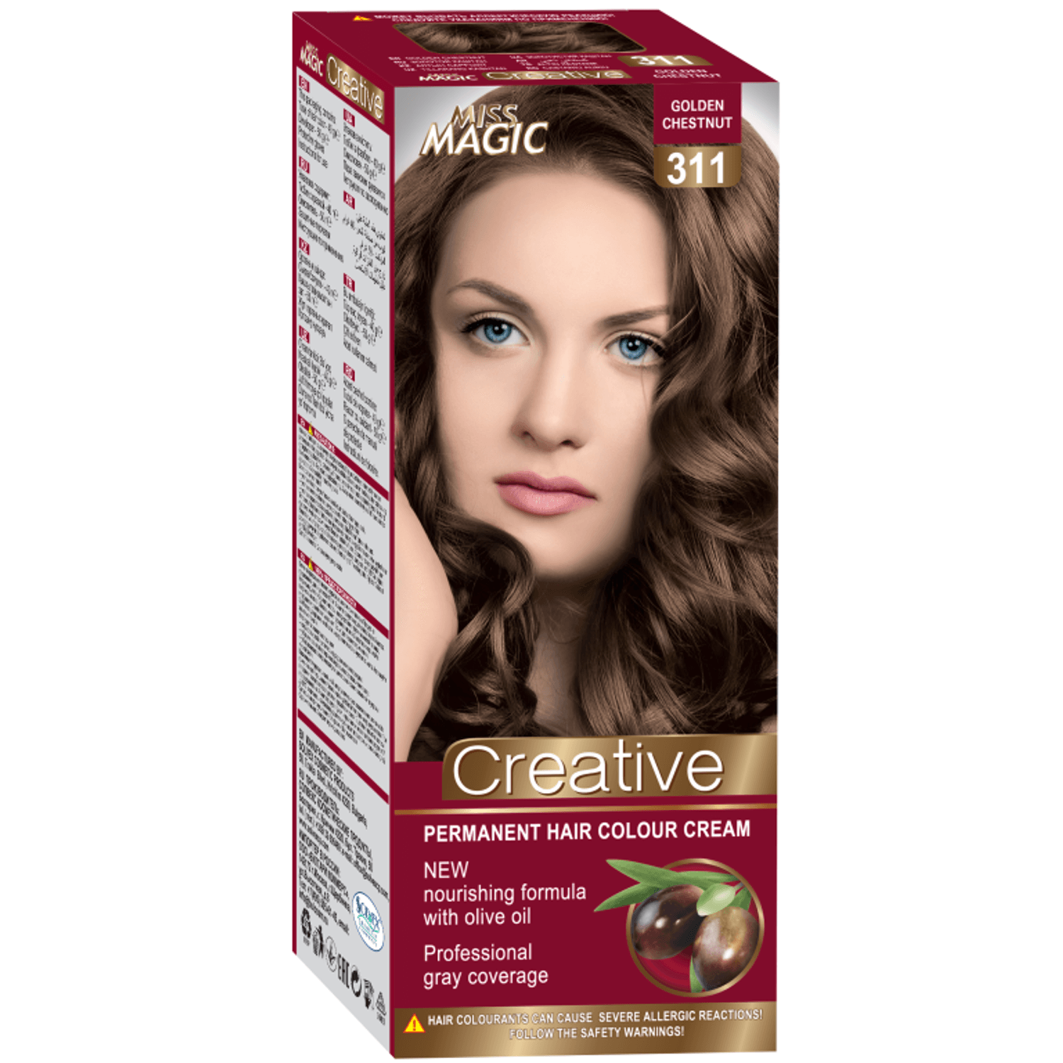 Vopsea par nr311 castaniu auriu 90g - MISS MAGIC CREATIVE fotografia produsului