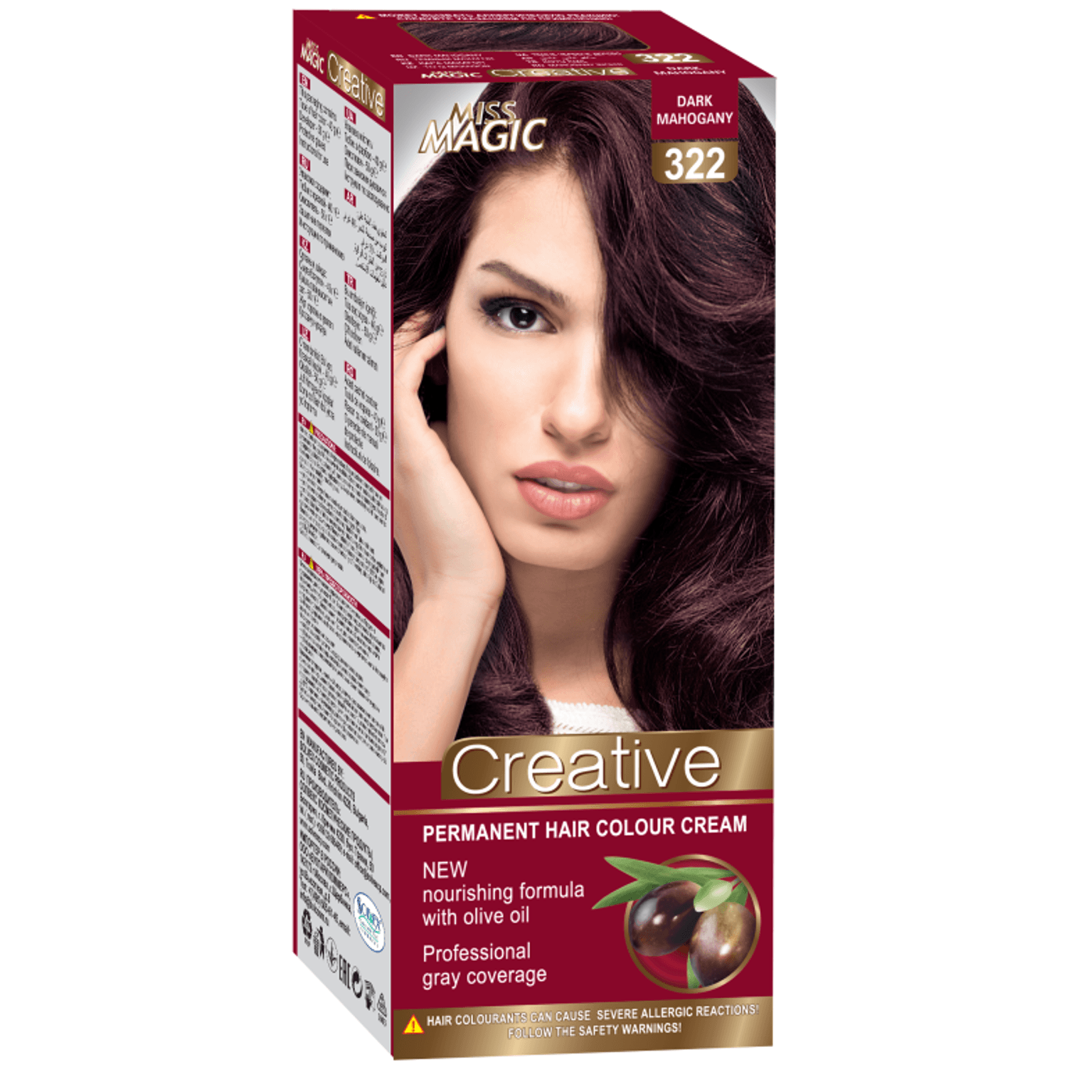Vopsea par nr322 mahon inchis 90g - MISS MAGIC CREATIVE fotografia produsului