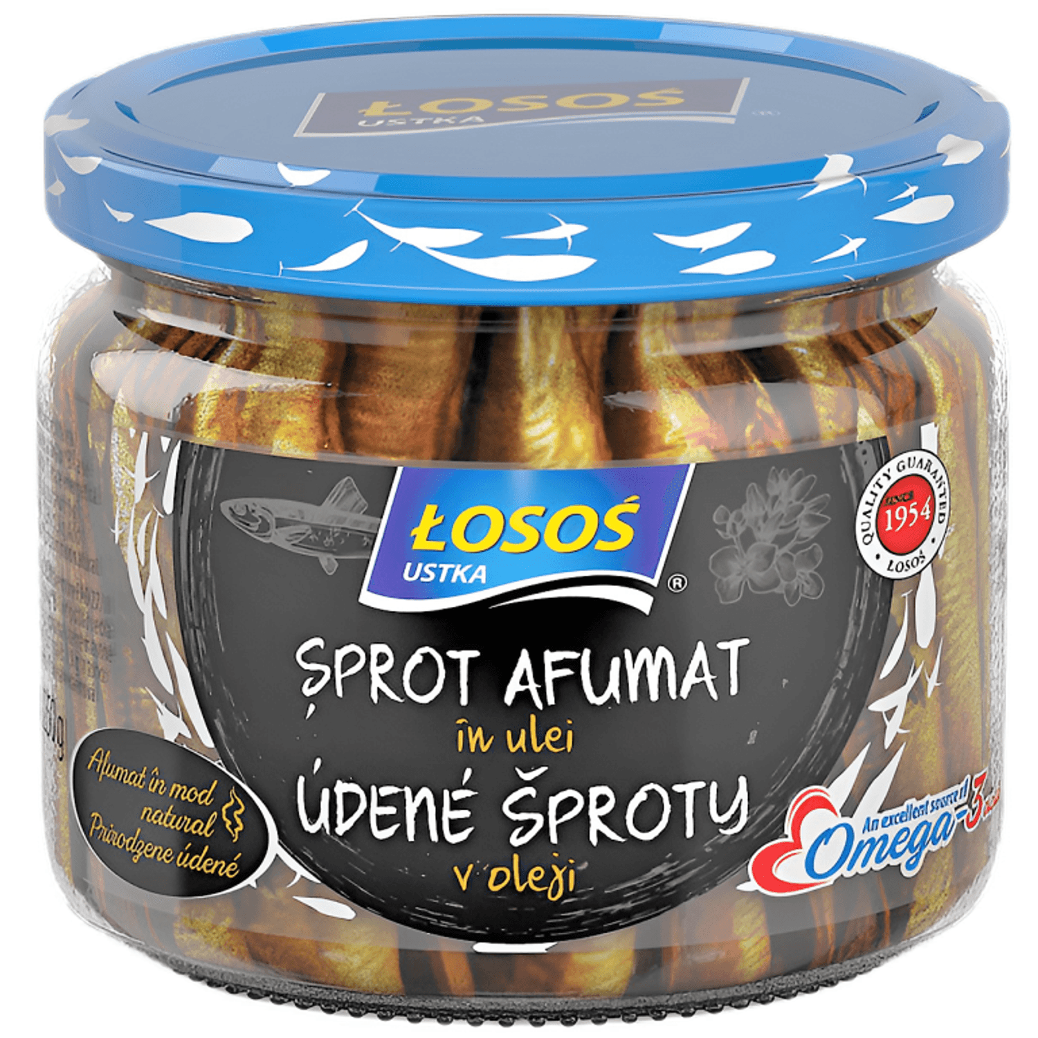Sprot afumat in ulei rapita borcan 250g - LOSOS fotografia produsului