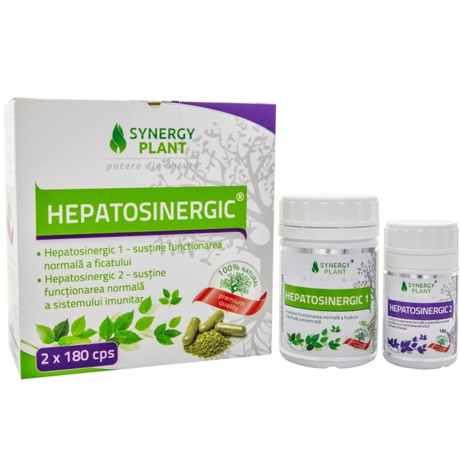 Kit HepatoSinergic 2x180cps - SYNERGY PLANT fotografia produsului